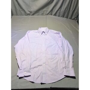 Brooks Brothers Regent Fit Mens‎ Dress Shirt 15 1/2-35 Purple Checkered